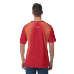 Dilfa's Men's Spectrum V-Neck Sport Mesh T-Shirt