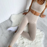 Sport Bra and High Waist Legging Yoga exercise suit