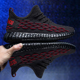 Men's shoes summer breathable flying woven mesh gym running shoes