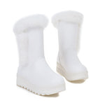 Mid-tube wedge snow boots