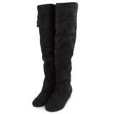 Round Toe Knee Length Boots for Woman