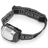 COB Headlight 3W Headlamp Camping Night LED High Power Torch