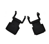 Rotatable power double hook pull-up belt - Weight lifting double gripper hook