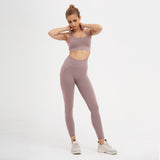 Sport Bra and High Waist Legging Yoga exercise suit