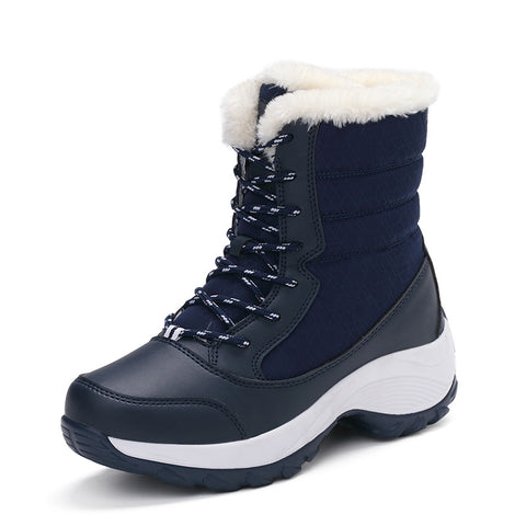 Plus velvet high-top women's shoes waterproof snow boots