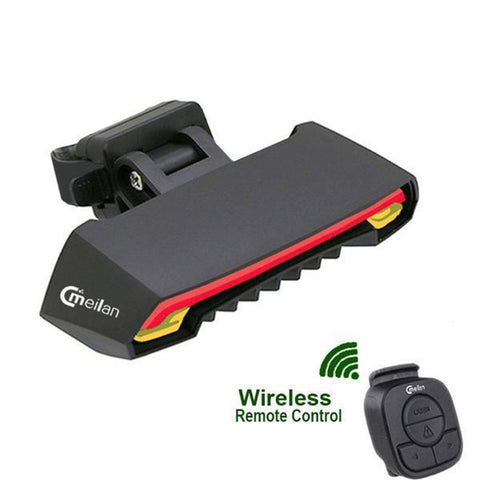 Smart LED Wireless Bicycle Tail Light USB recharge