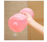 Water plastic polypropylene dumbbells for fitness