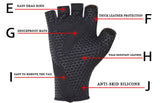 X-Tiger Anti-sweat Cycling Finger Gloves Sports Bicycle Gloves Anti-slip Anti-shock Bicycle MTB Glove 6 Colors