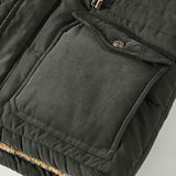 Men's jacket cotton coat long winter plus velvet thickened middle-aged clothes