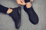 Men's shoes summer breathable flying woven mesh gym running shoes