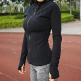 Aerfey Long Sleeve Women Zipper Jacket Tracksuits for Running Yoga Fitness