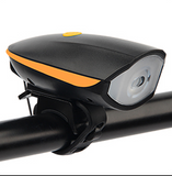 Rechargeable Bicycle HeadLight with Horn
