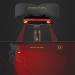 Smart LED Wireless Bicycle Tail Light USB recharge