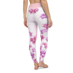 Dilfa Pink Flowers High-Waist Yoga Leggings