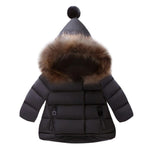 Winter Cotton Jacket Hoodies with Ball for Babies or Kids