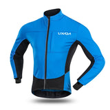 Lixada Men's Windproof Cycling Jacket Winter Thermal Fleece MTB Bike Bicycle Riding Sportswear