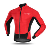 Lixada Men's Windproof Cycling Jacket Winter Thermal Fleece MTB Bike Bicycle Riding Sportswear